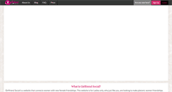 Desktop Screenshot of girlfriendsocial.com